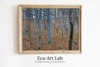 Framed view of Gustav Klimt Forest Trees Famous Painting Printable Wall Art. Instant Download Gustav Klimt Print. Vintage Nature Poster. Art Nouveau Print – printable wall art digital download.
