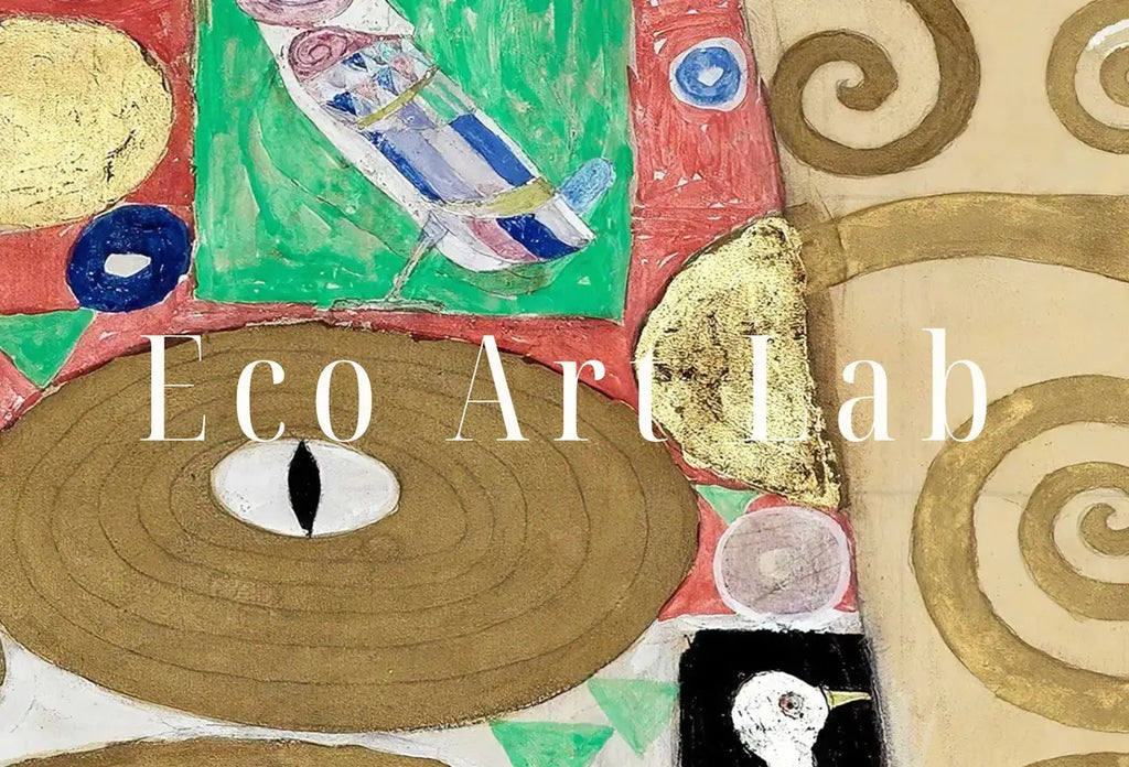 Detail view of artwork from Gustav Klimt "Fulfillment" Famous Painting Printable Wall Art. Instant Download Gustav Klimt Print Vintage Romantic Poster Art Nouveau Print. (variation 2)