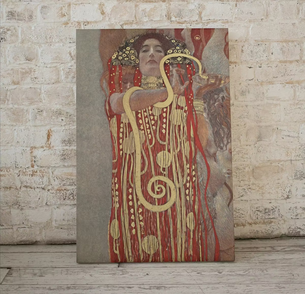 Gustav Klimt Hygieia Ancient Greek Mythology Art Vintage Painting. Downloadable Famous Greek Goddess Art Nouveau Poster. Klimt Printable Art – Printable Wall Art