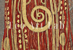 Detail view of artwork from Gustav Klimt Hygieia Ancient Greek Mythology Art Vintage Painting. Downloadable Famous Greek Goddess Art Nouveau Poster. Klimt Printable Art. (variation 2)
