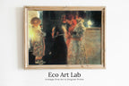 Framed view of Gustav Klimt Schubert at the Piano Famous Vintage Painting. Instant Download Gustav Klimt Print. Music Wall Art. Printable Vintage Piano Art – printable wall art digital download.