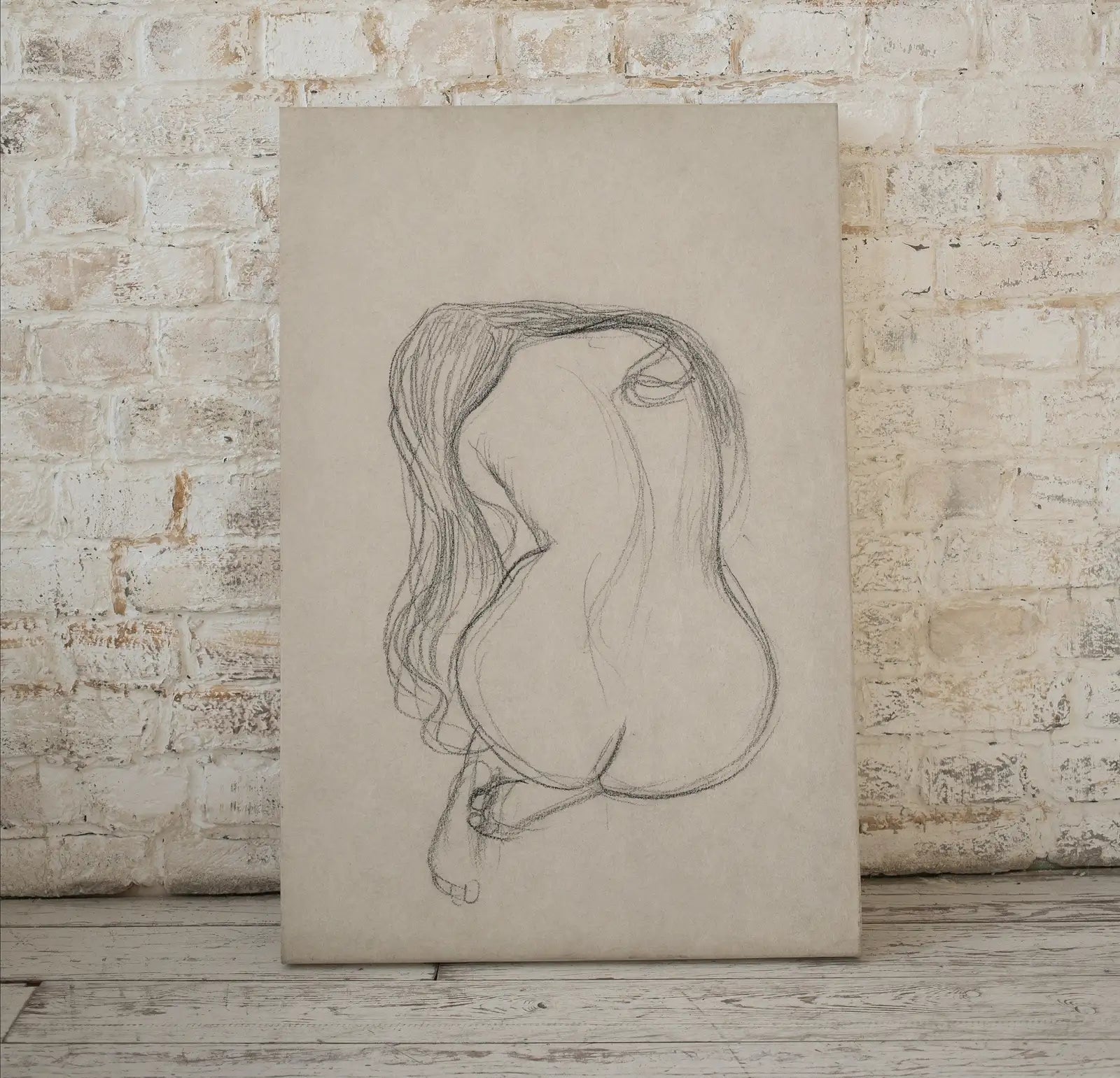 Included artwork preview showing first selection of artworks from Gustav Klimt Seated Female Nude Line Art Minimalist Print. Printable Wall Art. Instant Download Gustav Klimt Print. Female Figure Art Print.