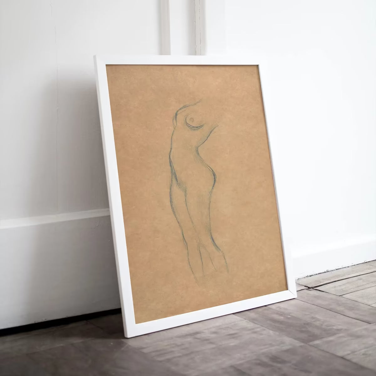 Gustav Klimt Standing Female Nude Line Art Minimalist Print. Printable Wall Art Instant Download Gustav Klimt Print. Female Figure Art Print – Printable Wall Art
