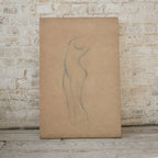 Second included artwork preview from Gustav Klimt Standing Female Nude Line Art Minimalist Print. Printable Wall Art Instant Download Gustav Klimt Print. Female Figure Art Print featuring various scenes.
