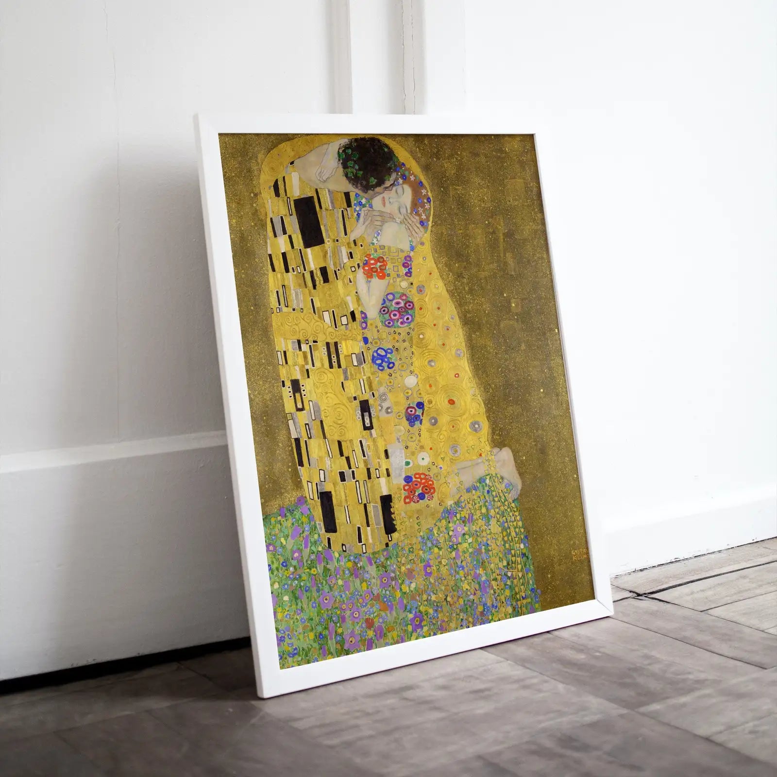 Included artwork preview showing first selection of artworks from Gustav Klimt "The Kiss" Famous Painting Printable Wall Art. Instant Download Gustav Klimt Print. Vintage Romantic Poster. Art Nouveau Print.