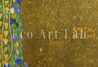 Detail view of artwork from Gustav Klimt "The Kiss" Famous Painting Printable Wall Art. Instant Download Gustav Klimt Print. Vintage Romantic Poster. Art Nouveau Print. (variation 2)