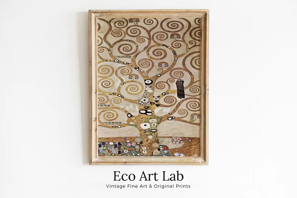 Gustav Klimt Tree of Life Famous Painting Printable Wall Art. Instant Download Gustav Klimt Print. Vintage Tree of Life Art Nouveau Print – Printable Wall Art