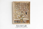 Framed view of Gustav Klimt Tree of Life Famous Painting Printable Wall Art. Instant Download Gustav Klimt Print. Vintage Tree of Life Art Nouveau Print – printable wall art digital download.
