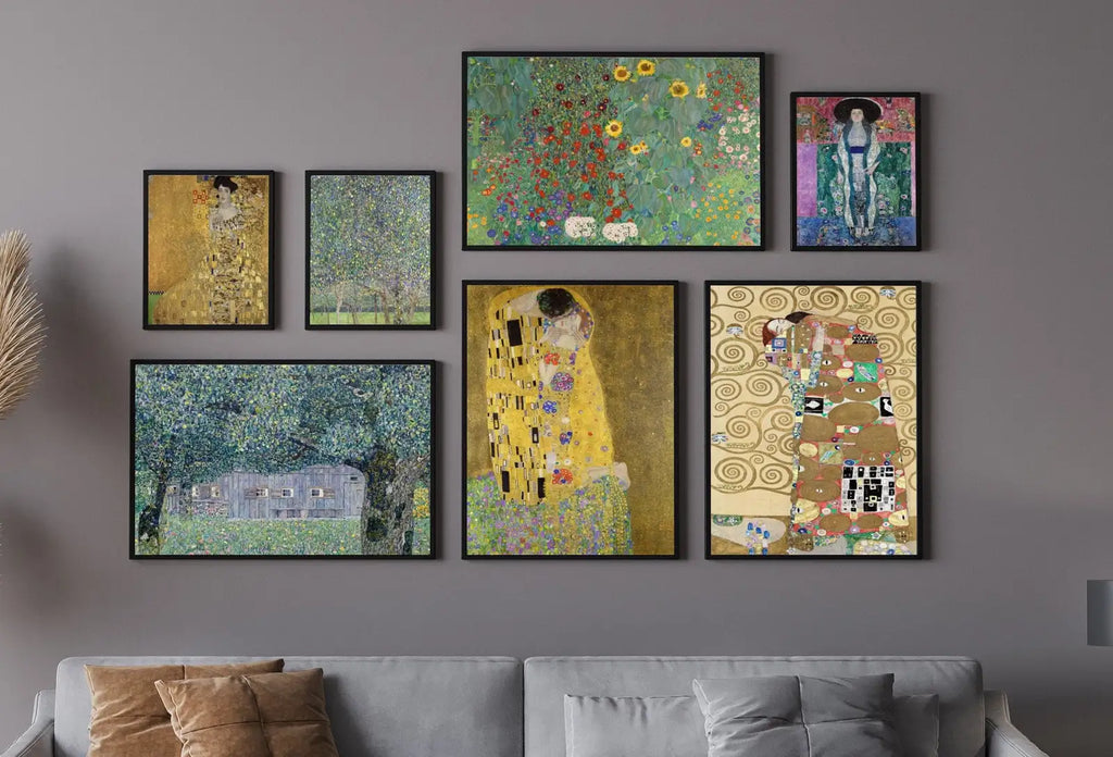 Gustav Klimt Wall Print SET. Gallery Wall Set Klimt Prints Set of 7. Famous Paintings Collection Fine Art Prints. Art Nouveau Posters #1 – Printable Wall Art Set (Digital Download) – Digital Download