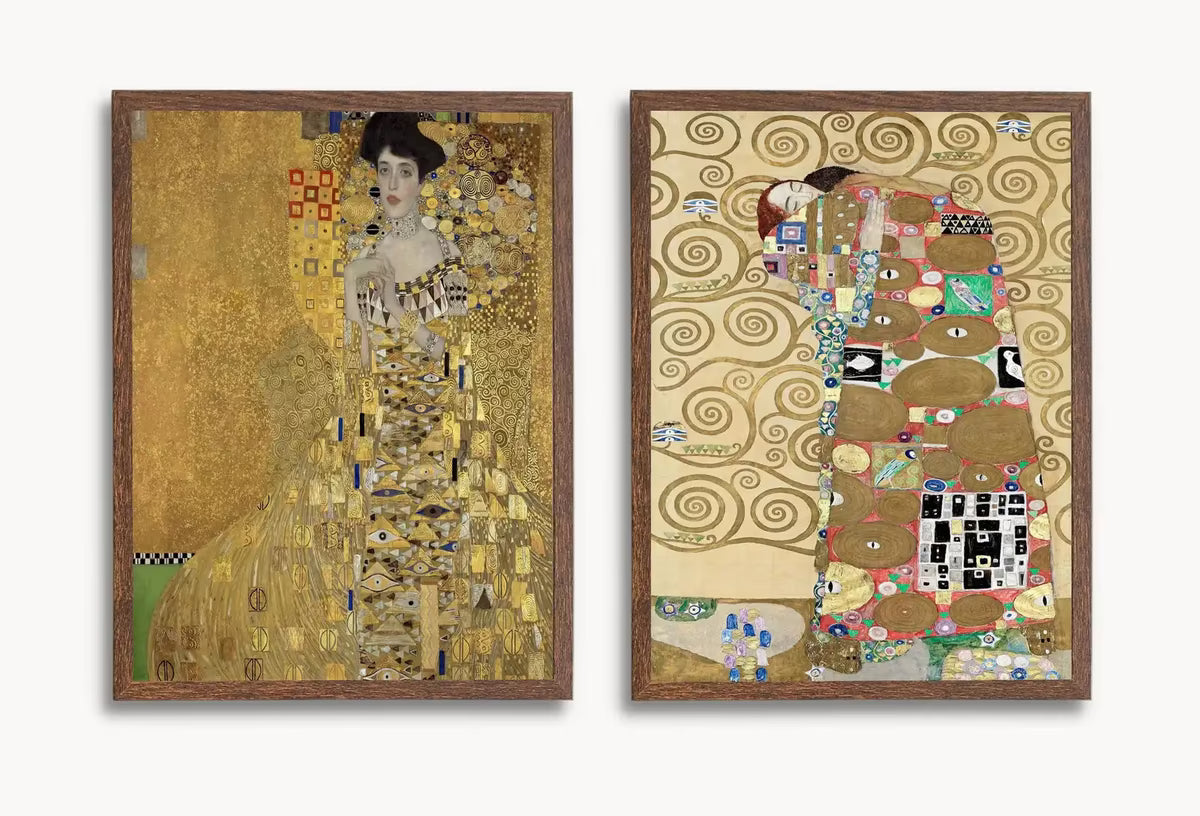 Gustav Klimt Wall Print SET. Gallery Wall Set Klimt Prints Set of 8. Famous Paintings Collection Fine Art Prints. Art Nouveau Posters #2 – Printable Wall Art Set