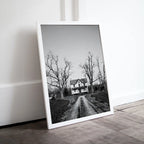 Included artwork preview showing first selection of artworks from Halloween Abandoned Haunted House Print. Halloween Printable Wall Art. Scary Halloween Painting. Instant Download Art Print. Fall Decor.