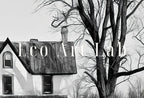 Second included artwork preview from Halloween Abandoned Haunted House Print. Halloween Printable Wall Art. Scary Halloween Painting. Instant Download Art Print. Fall Decor featuring various scenes.