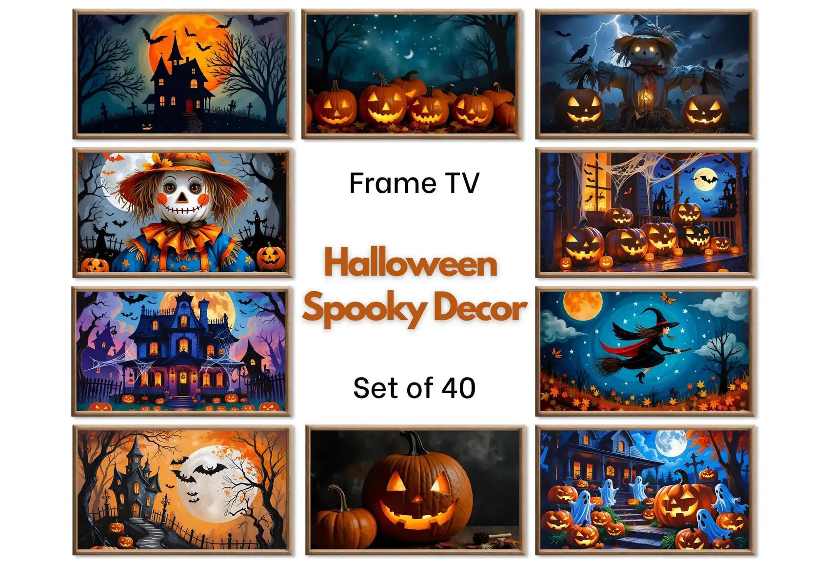 Halloween Frame TV Art - Spooky Haunted Mansion Witchy Wall Art, Halloween Decor, Instant Download for Samsung Frame TV – Frame TV Digital Download Art