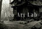 Second included artwork preview from Haunted Abandoned House Halloween Print. Halloween Printable Wall Art. Scary Halloween Painting. Instant Download Art Print. Fall Decor featuring various scenes.