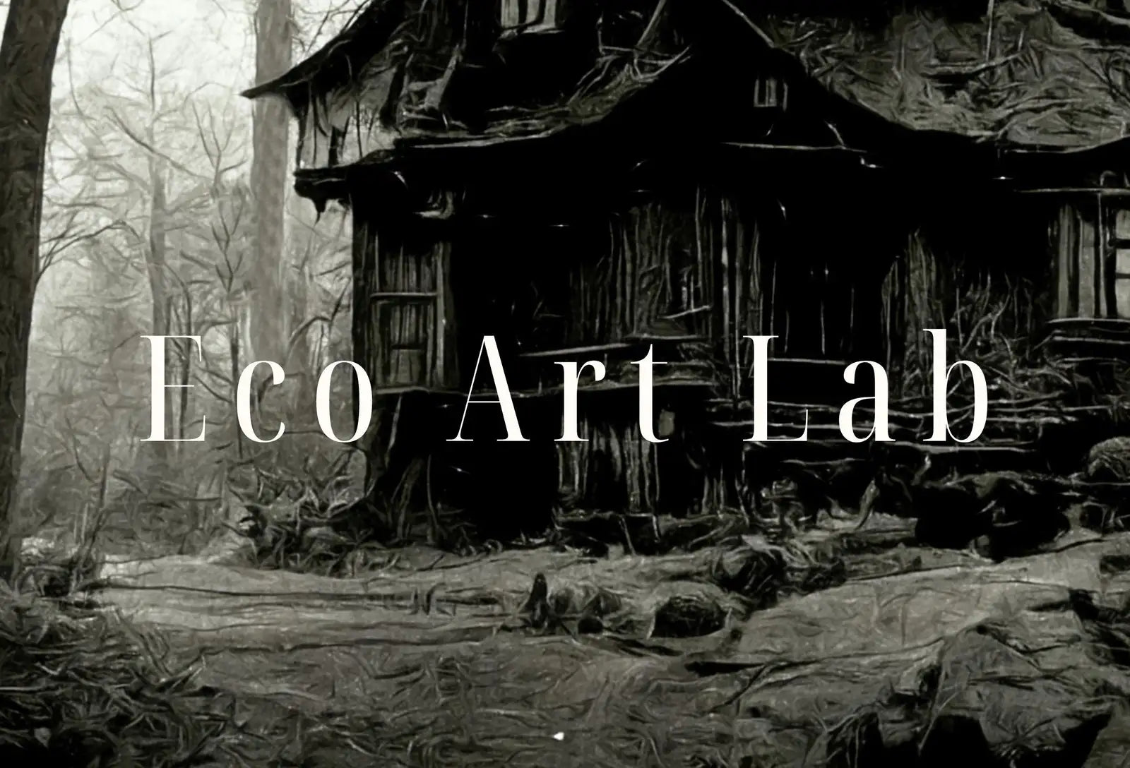 Second included artwork preview from Haunted Abandoned House Halloween Print. Halloween Printable Wall Art. Scary Halloween Painting. Instant Download Art Print. Fall Decor featuring various scenes.