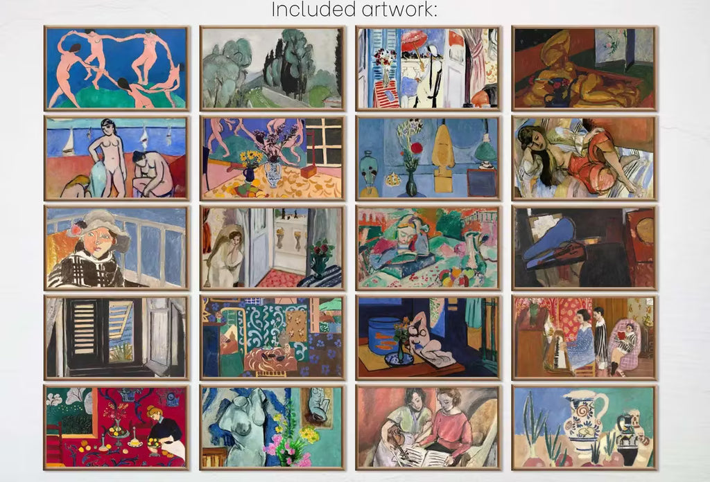 Henri Matisse Frame TV Art - Fauvism Paintings Samsung Frame Art - Digital Wall Art Collection - Colorful Wall Art- Instant Download – Frame TV Art Set