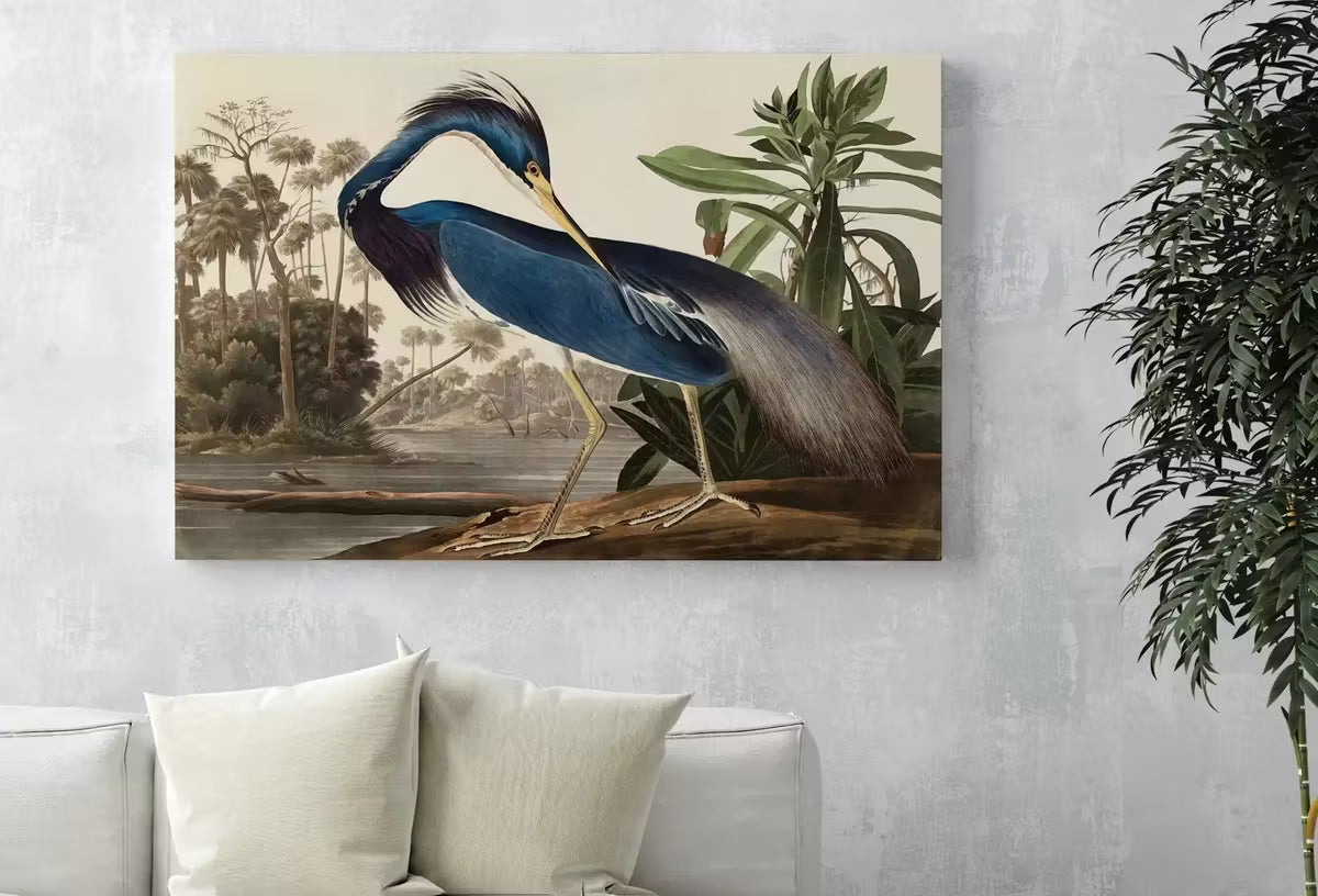 Herons Vintage Tropical Birds Set of 2 Prints. Wildlife Nature Colorful 2 Piece Wall Art. Fine Art Prints. Instant Download. Printable Art – Printable Wall Art Set