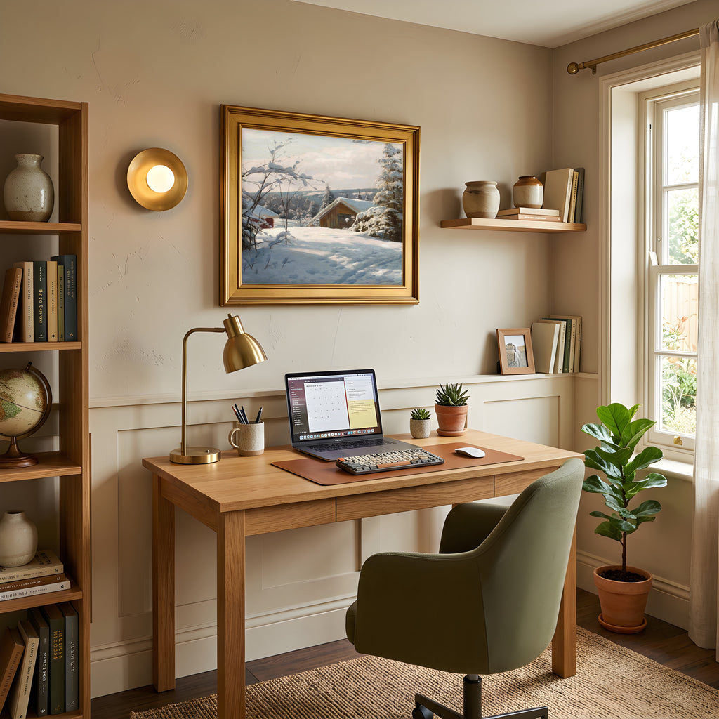 Peder Mønsted - Printable Wall Art - Sunlit Winter Landscape