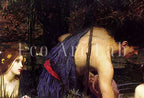 Second included artwork preview from Hylas and the Nymphs Vintage Famous Painting. Antique Greek Mythology Art Printable Digital. Ancient Greek Mythology Painting Goddess Art featuring various scenes.