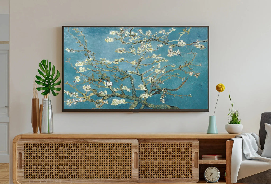Arte para Frame TV 4K, el famoso cuadro de Vincent van Gogh de Almendro en flor. Descarga instantánea de arte Van Gogh para Frame TV. Arte botánico de pared