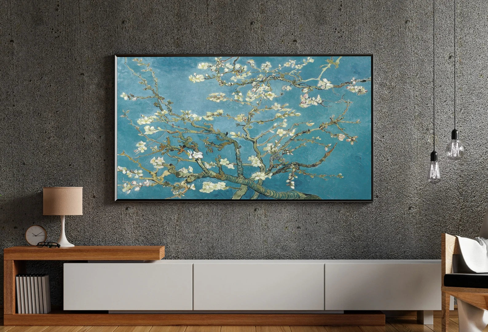 Arte para Frame TV 4K, el famoso cuadro de Vincent van Gogh de Almendro en flor. Descarga instantánea de arte Van Gogh para Frame TV. Arte botánico de pared