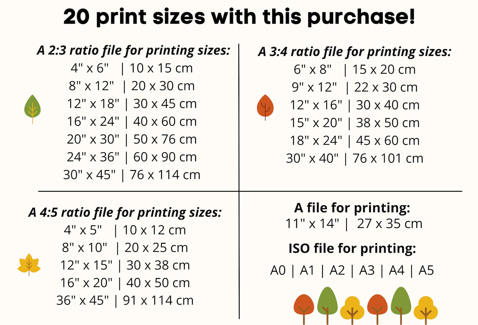 Watercolor Forest Landscape Printable