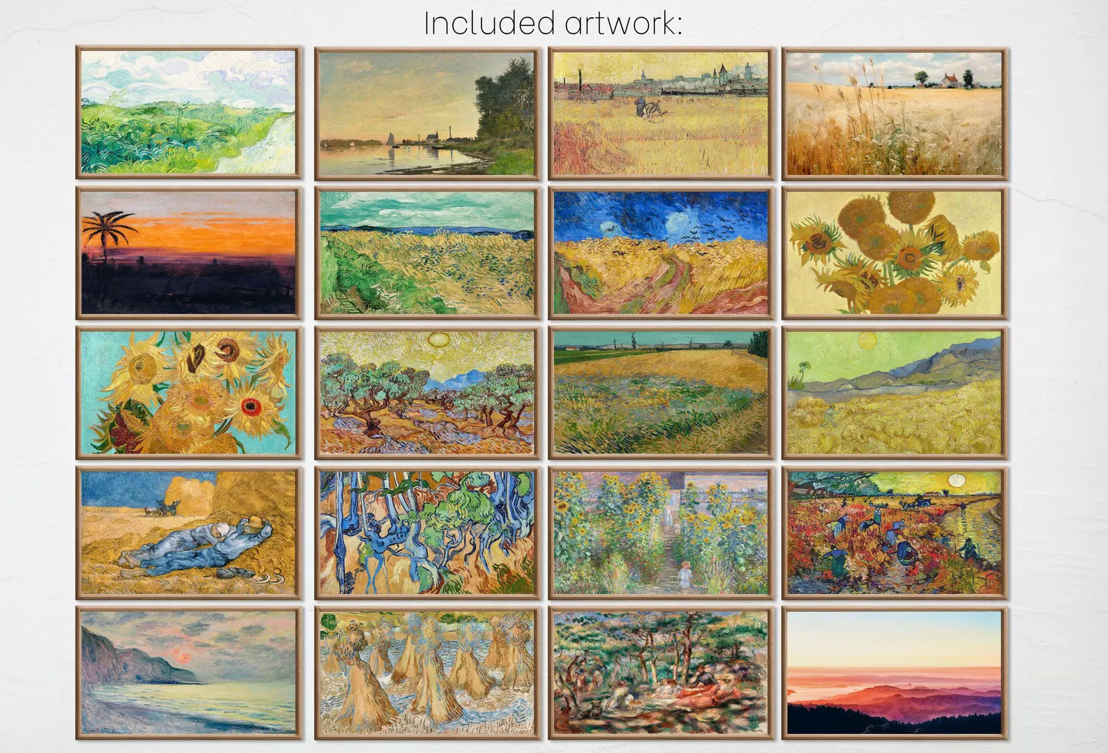 4 Seasons Samsung Frame TV Art – 160 4K Digital Wall Art Set | Autumn, Winter, Spring, Summer Landscape Decor – Frame TV Art Set