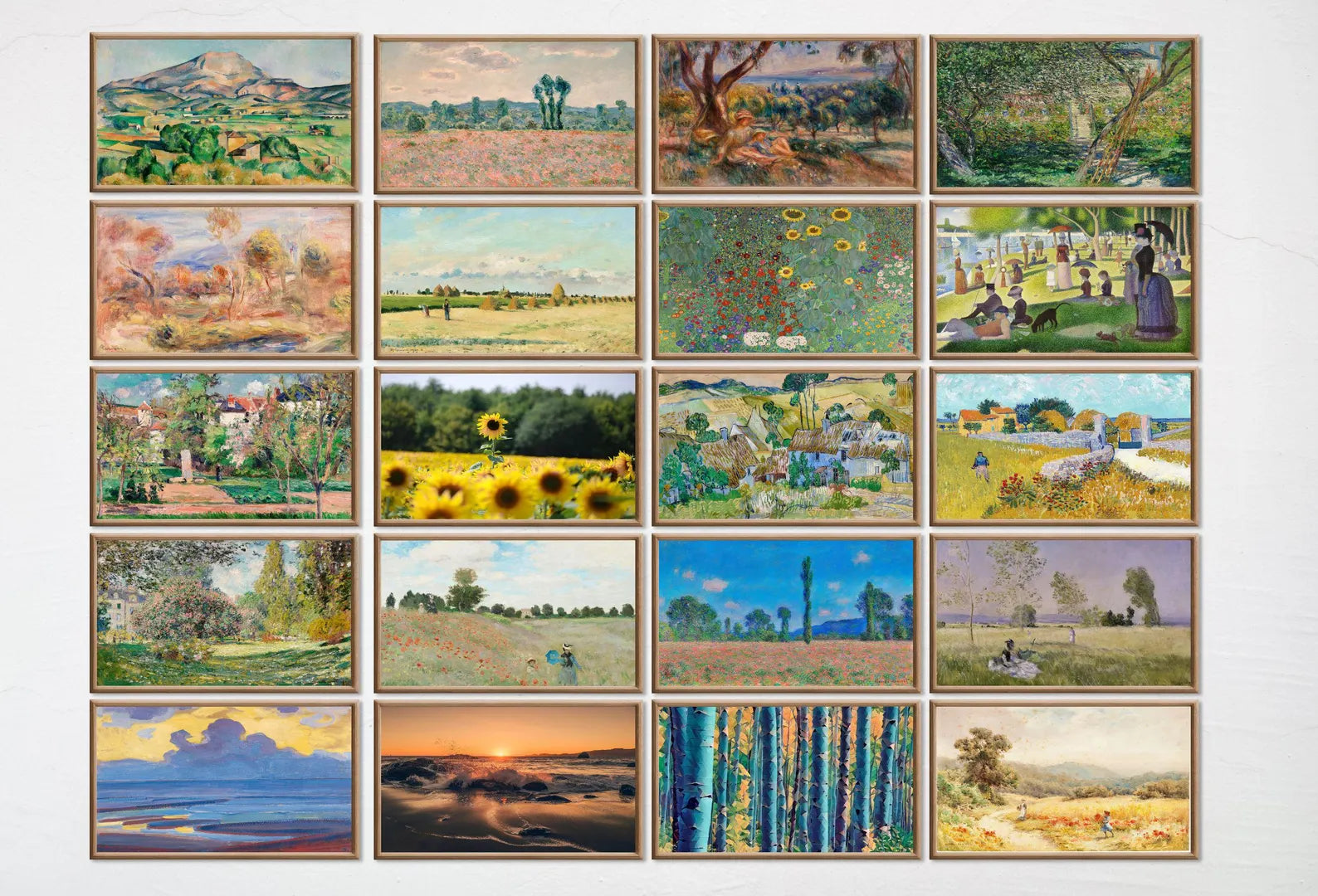 4 Seasons Samsung Frame TV Art – 160 4K Digital Wall Art Set | Autumn, Winter, Spring, Summer Landscape Decor – Frame TV Art Set