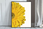 Yellow Gerbera Daisy Painting Printable Wall Art, Daisy Flower Print, Floral Instant Digital Download Minimalist Botanical Decor