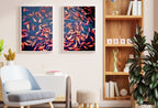 Koi Fish Wall Art Set of 2 Prints, Koi Fish Print Wall Art Set, Instant Download Printable Wall Art, Photography Print, Zen Wall Art
