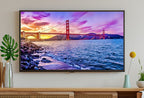 Golden Gate Bridge Frame TV Art, San Francisco Colorful Painting, Digital Download, Art for Tv, Colorful Frame TV Art Golden Gate Bridge