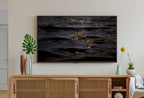 Black and Gold Wall Art, Abstract Frame TV Art, Digital Download, Digital Art for TV Colorful Wall Art Artwork for The Frame TV