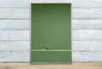 Green Frog Sitting in Pond Set of 2 Prints. Frog Art Print Instant Download Green Animal Printable Wall Art. 2 Piece Wall Art Home Decor