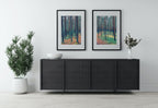 Estonian Forest Trees Set of 2 Prints. Nature Landscape Printable Wall Art Painting. Forest 2 Piece Wall Art Print. Forest Wall Art Print