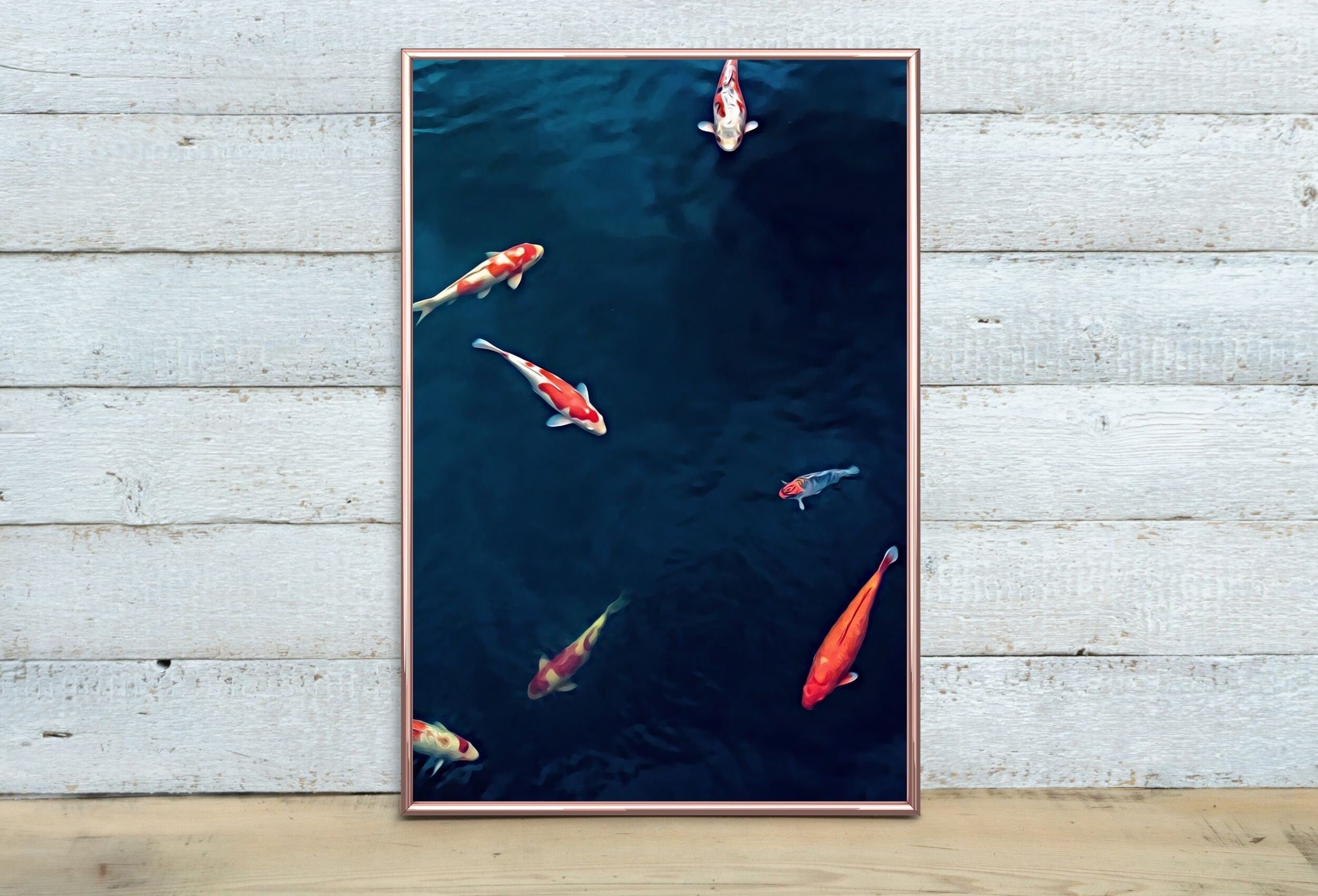 Koi Fish Print, Fish Wall Art Digital Prints, Japanese Print Instant Download Printable Wall Art, Photography Print, Zen Wall Art