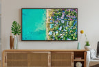 Beach Aerial View, art for Frame TV. Digital Download Art for TV. Coastal Wall Art. Beach Artwork for Samsung Frame