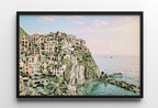 Manarola Italy Wall Art Landscape Printable Wall Art. Instant Download Italy Poster Sunset Wall Art. Colorful Pastel Home Decor, Digital Art