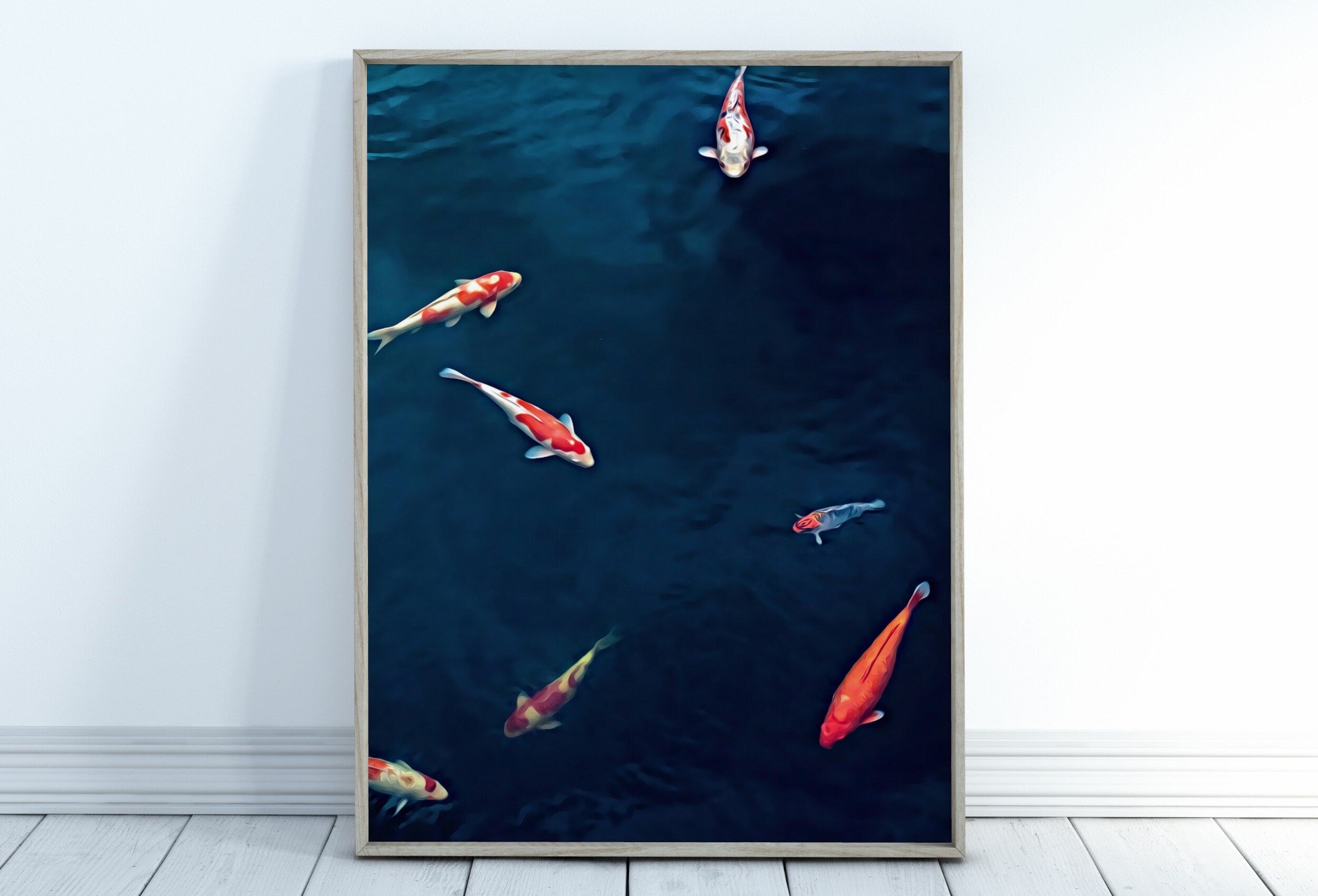 Koi Fish Print, Fish Wall Art Digital Prints, Japanese Print Instant Download Printable Wall Art, Photography Print, Zen Wall Art