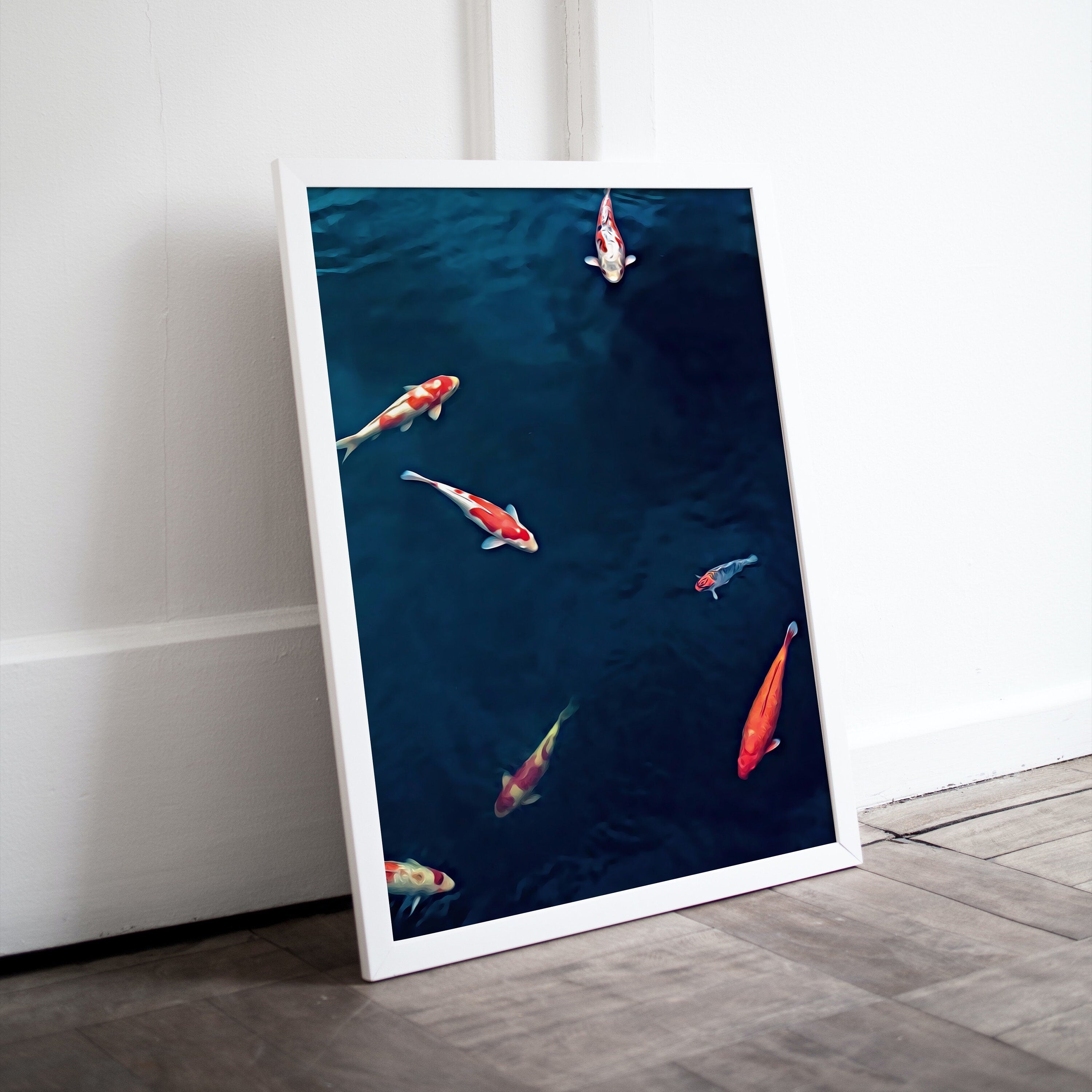 Koi Fish Print, Fish Wall Art Digital Prints, Japanese Print Instant Download Printable Wall Art, Photography Print, Zen Wall Art