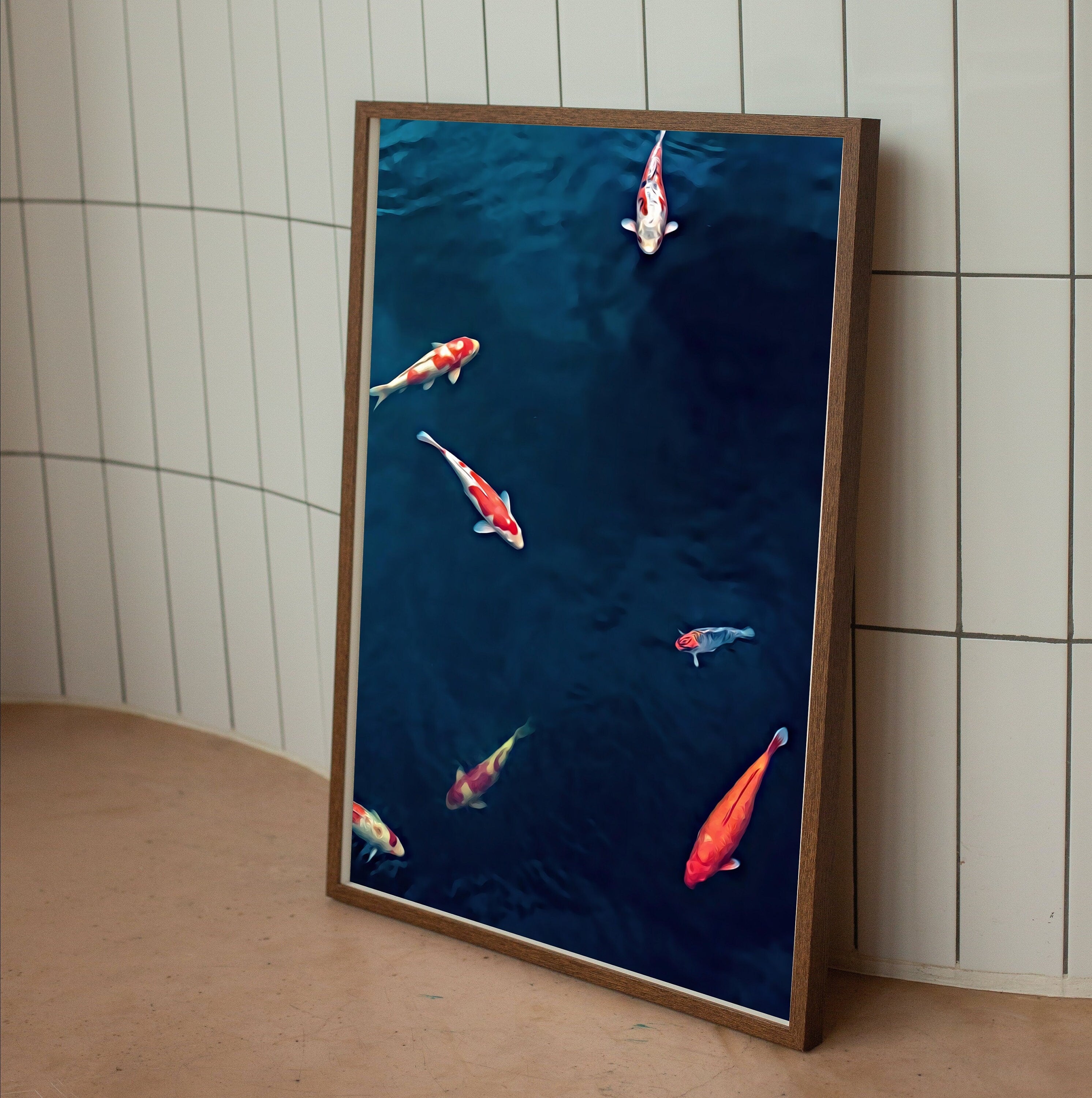Koi Fish Print, Fish Wall Art Digital Prints, Japanese Print Instant Download Printable Wall Art, Photography Print, Zen Wall Art