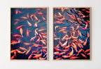 Koi Fish Wall Art Set of 2 Prints, Koi Fish Print Wall Art Set, Instant Download Printable Wall Art, Photography Print, Zen Wall Art