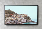 Coastal Town in Italy Frame TV Art. Seaside Italy Painting, City Landscape Frame TV Art. Digital Download, Colorful Art for Frame TV
