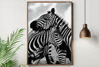 Zebra Love Black and White Printable Wall Art. Zebra Digital Print Black and White Art Downloadable Art. Safari Animals Print