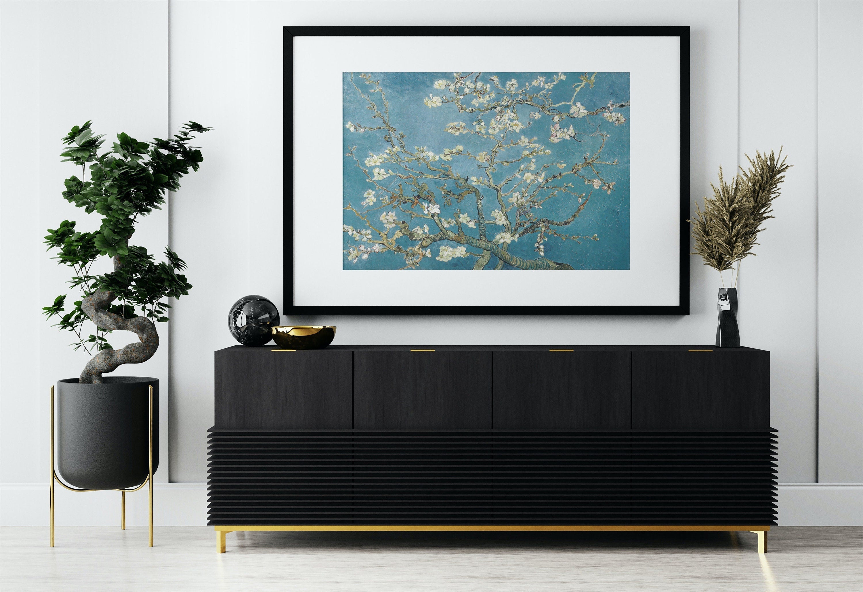 Vincent van Gogh Almond Blossom Printable Famous Art Prints. Instant Download van Gogh Print Vintage Botanical Wall Art. Fine Art Print