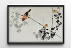 Swallow Bird illustration Vintage Japanese Painting. Japanese Wall Art Printable Poster. 19th Century Japanese Vintage Wall Art, Bird Art