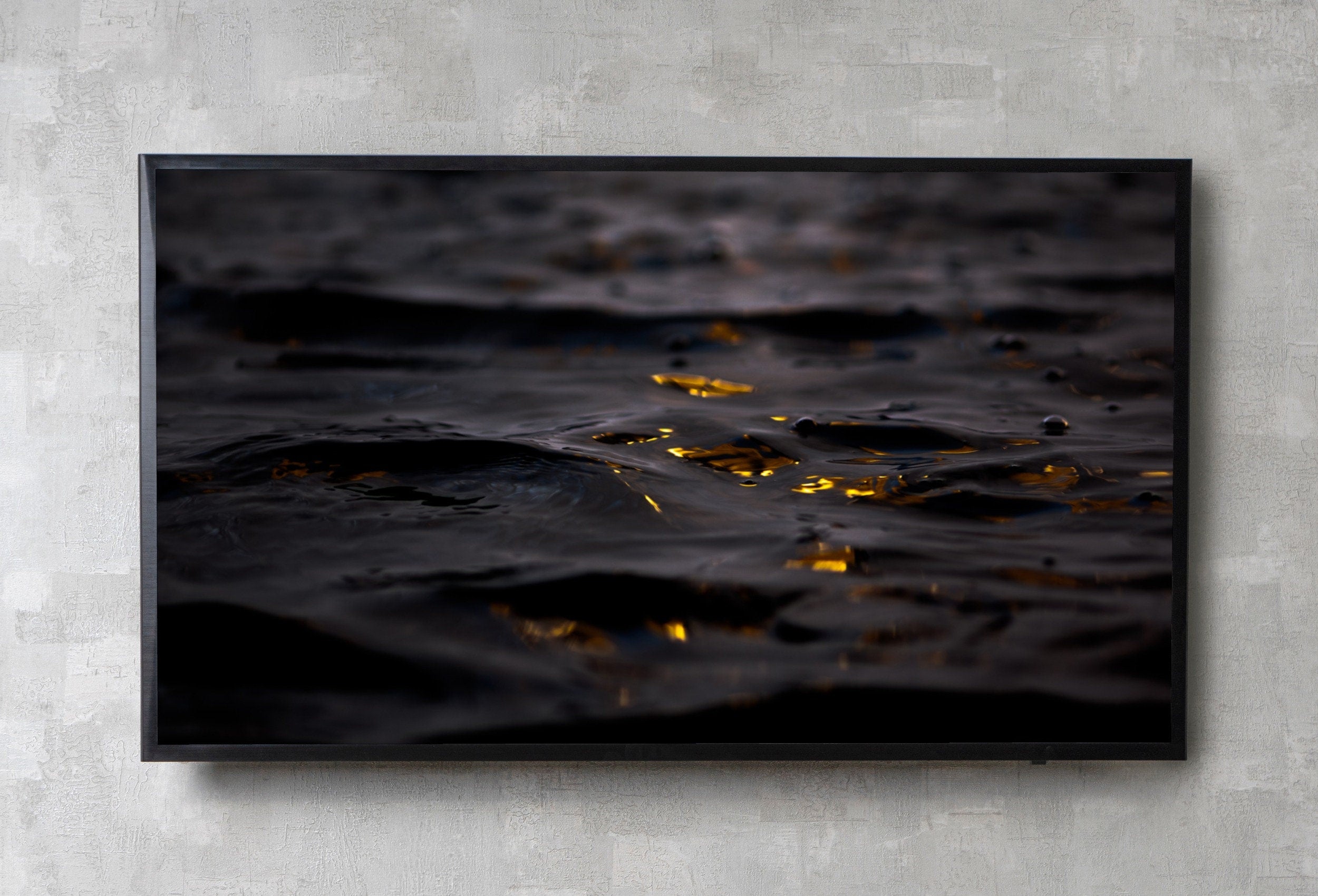 Black and Gold Wall Art, Abstract Frame TV Art, Digital Download, Digital Art for TV Colorful Wall Art Artwork for The Frame TV
