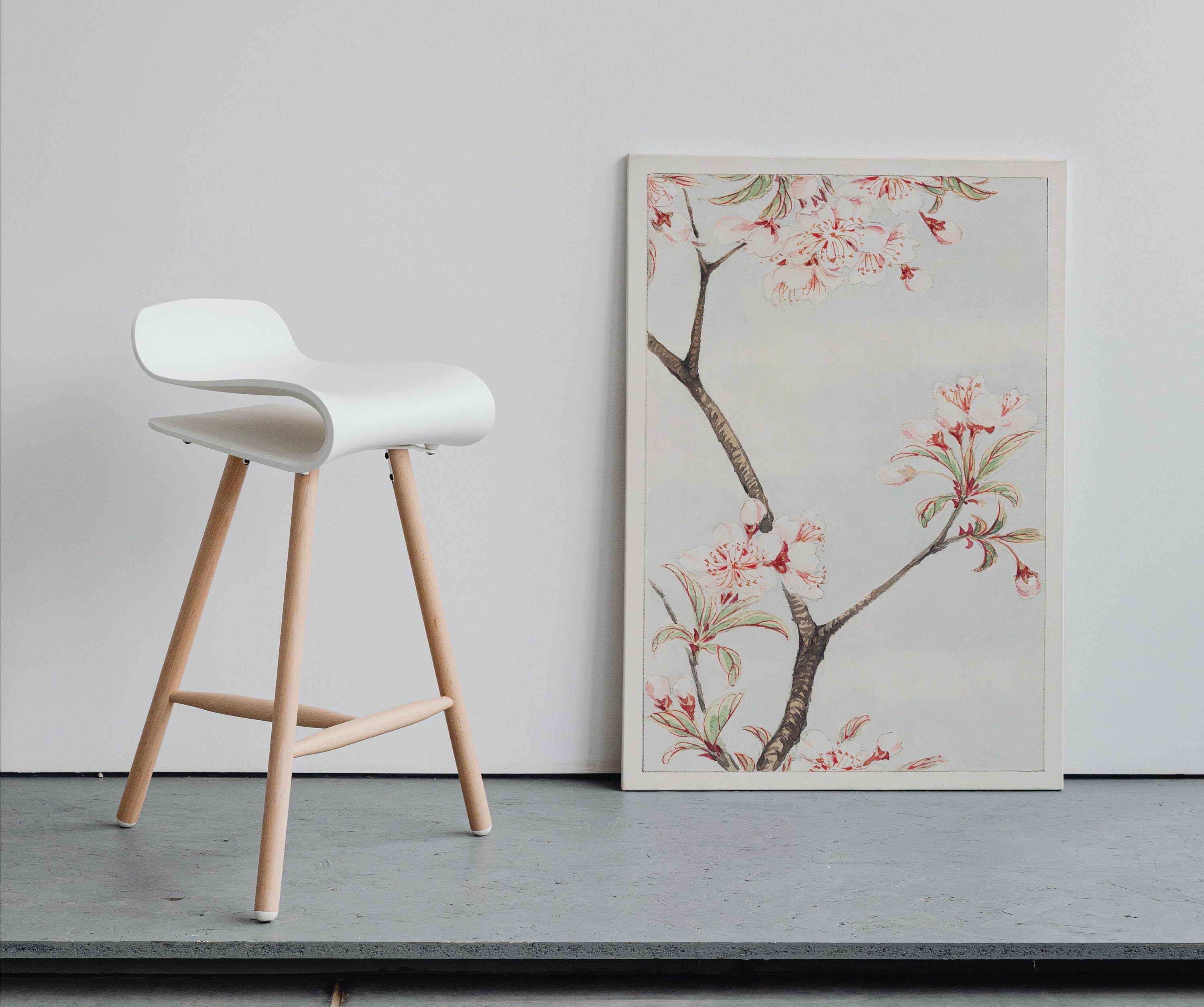 Vintage Japanese Flower Art Sakura Cherry Painting Printable Wall Art. Cherry Blossom Decor Antique Japanese Art. Botanical Print Wall Art – Printable Wall Art Digital Download – Digital Download