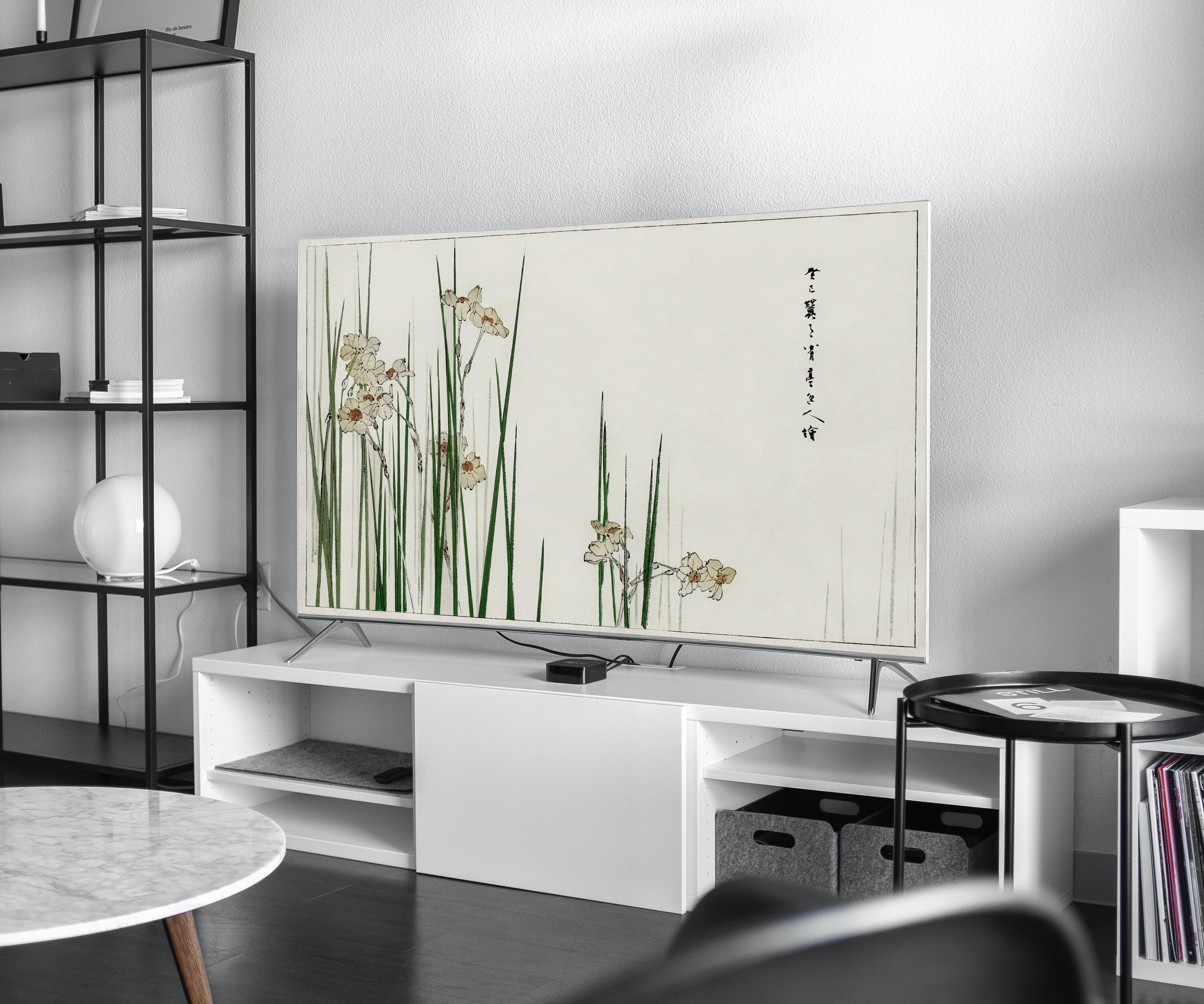 Jonquil Illustration Vintage Japanese Frame TV Art. Vintage Japanese Painting, Digital Download for Samsung Frame, Frame TV Art