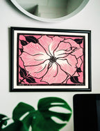 Pink Rose Painting Vintage Art Nouveau Print Wall Art. Instant Download Retro Flower Print Julie De Graag Printable Wall Art. Pink Art Print