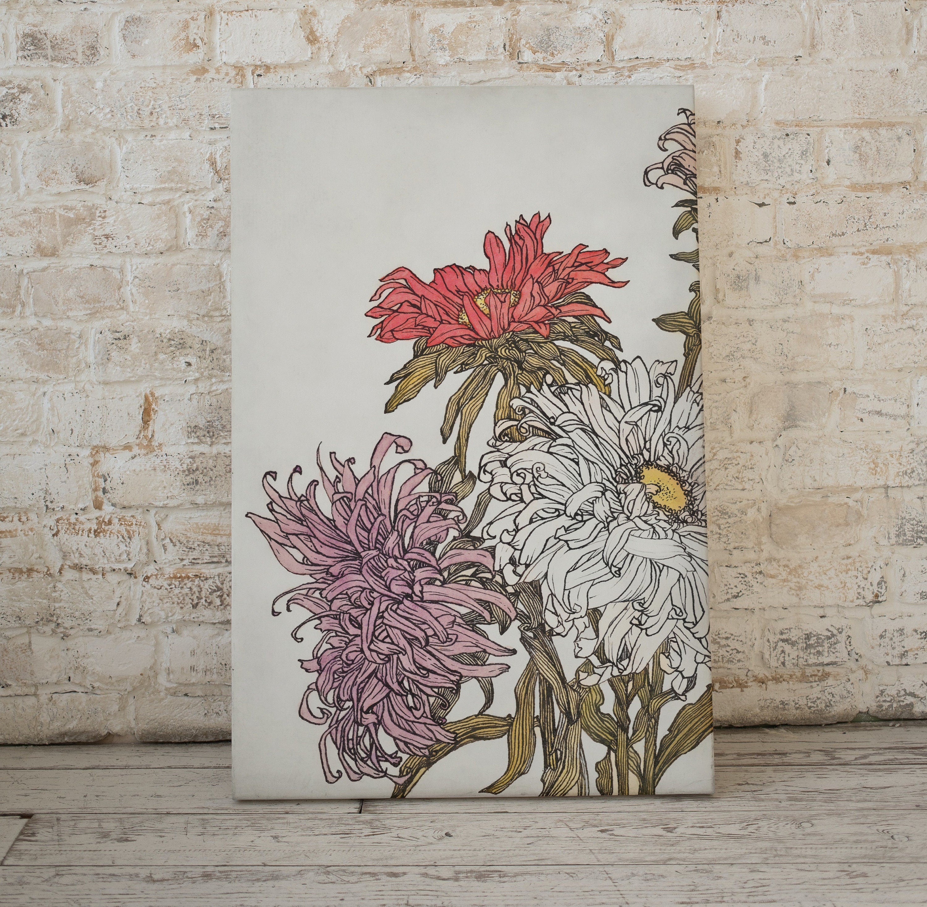 Vintage Flowers Print Printable Wall Art. Art Nouveau Floral Print. Instant Download Poster Watercolor Wall Art. Art Nouveau Poster – Printable Wall Art Digital Download – Digital Download